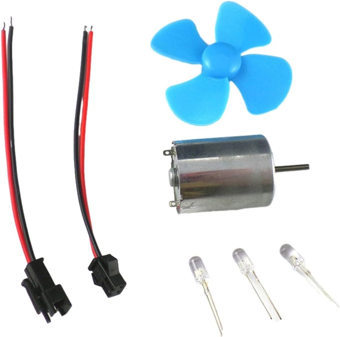 12V Wind Turbine Generator Kit 0-20V DC Dynamo Motor with 60mm Blades for DIY Alternative Energy Projects