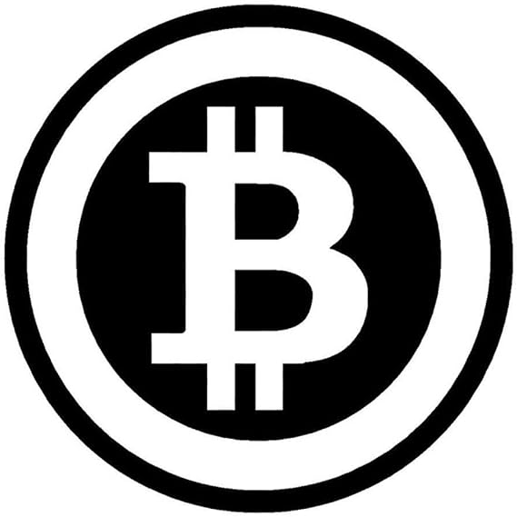 CCI Bitcoin Decal Vinyl Sticker|Cars Trucks Vans Walls Laptop| Black |5.5 x 5.5 in|CCI1484