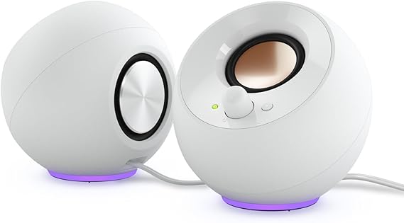 Creative Labs Pebble SE Minimalist 2.0 Channel Computer Speakers - White