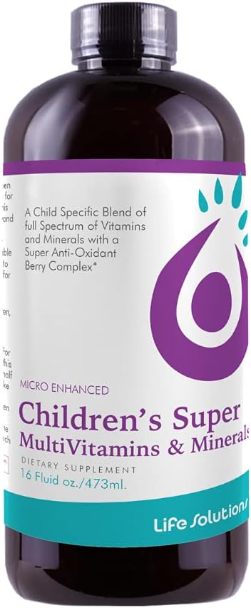 Life Solutions Children's Multivitamin, Liquid Vitamin & Minerals, 16 Floz