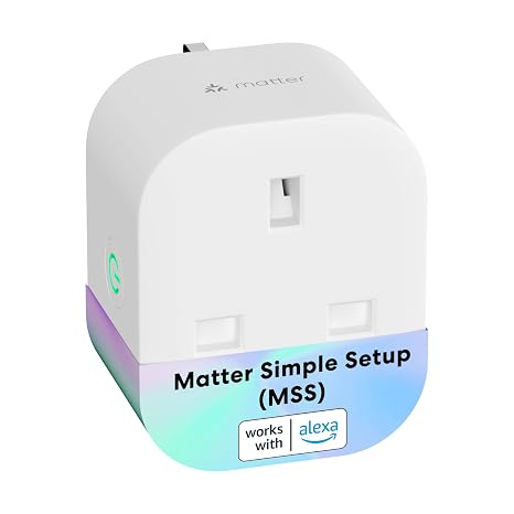 Meross Matter Smart Plug with Energy Monitoring & Simple Setup(MSS) Feature