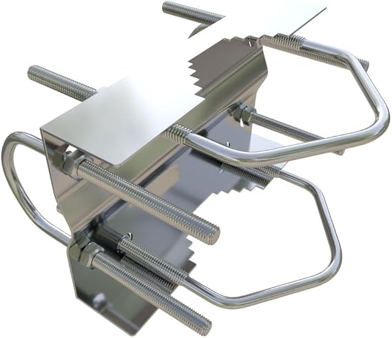GABIL GRM-CPC Stainless Steel Cross-Over Antenna Mount Kit | 304 stainless steel cross-over mount for poles, railings, and antenna masts