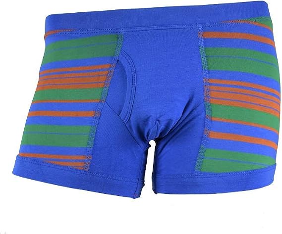 VK Nagrani Luxury Men Boxer Briefs-Stylish Cotton Mens Underwear, Solid Stripes