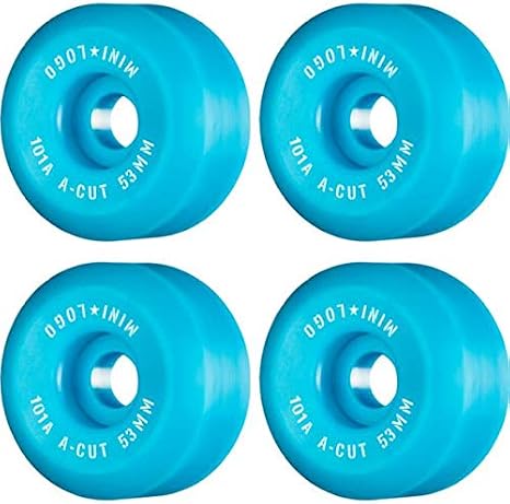 Mini Logo Skateboards A-Cut Blue Skateboard Wheels - 53mm 101a (Set of 4)