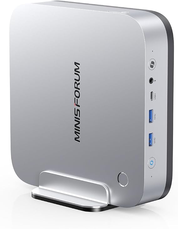 MINISFORUM X1 Pro Mini PC, AMD Ryzen AI 9 HX 370, Radeon 890M, DDR5 64GB, 1TB SSD, Windows 11 PRO Mini Computer, RJ45 5Gbps x2/Wi-Fi 7/Bluetooth 5.4, OCulink/HDMI 2.1/DP 2.0/USB4x2, 8K 4 Screen Output