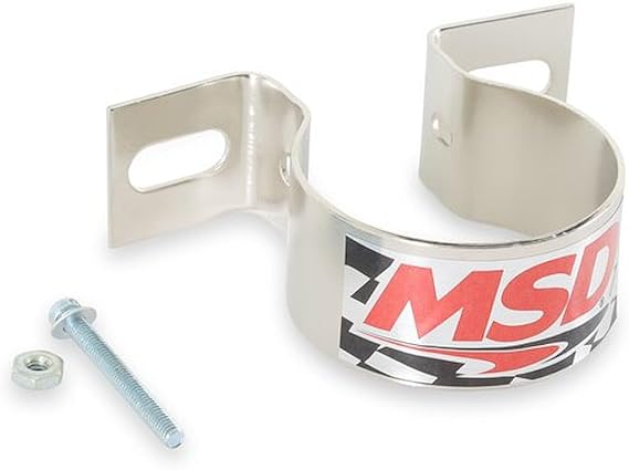 MSD 8213 Ignition Coil Bracket (Canister Style), Horizontal Mounting GM coils