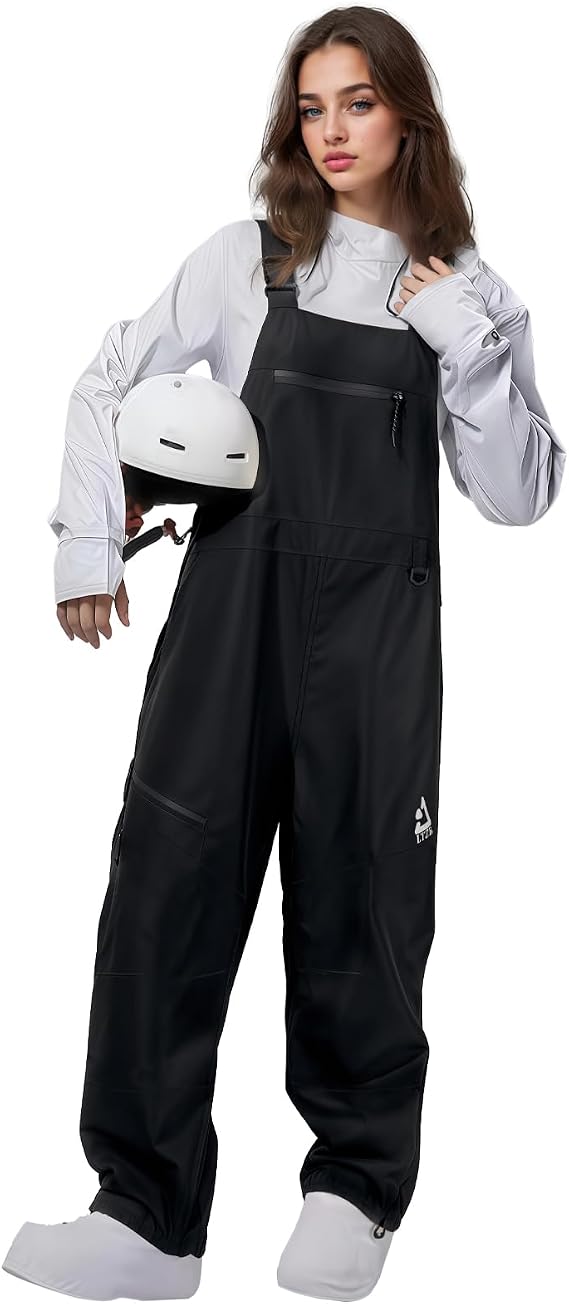 Ski Bibs Women and Mens,Insulated Snowboarding Snow Bibs