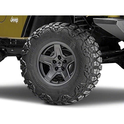 Mammoth Boulder Charcoal Wheel; 16x8; 0mm Offset Compatible For 97-06 Jeep Wrangler TJ