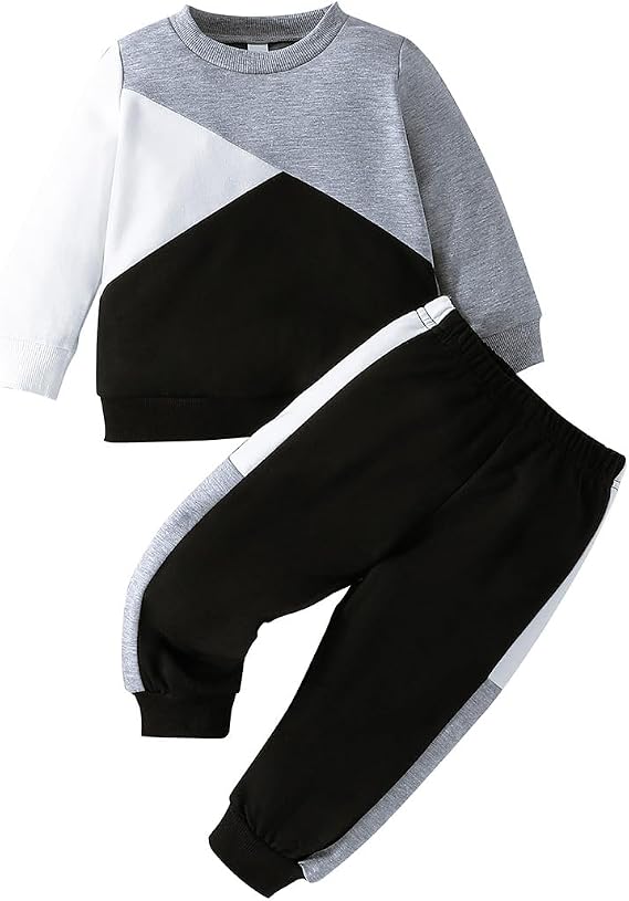 Baby Boy Hoodie Sweatshirt Outfits Infant Boys Pullover Top + Pants Toddler Boy Cotton Tracksuit Outfit Clothes Set