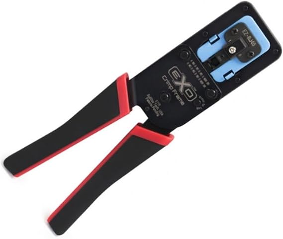 Platinum Tools 100062C EZ-RJ45 Die is easily interchangeable, Network Cable Crimper for RJ45 and Modular Connectors