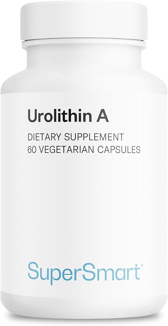 Supersmart Urolithin A - Postbiotic Supplement from Pomegranate Extract | Non-GMO & Gluten-Free - 60 Vegetarian Capsules