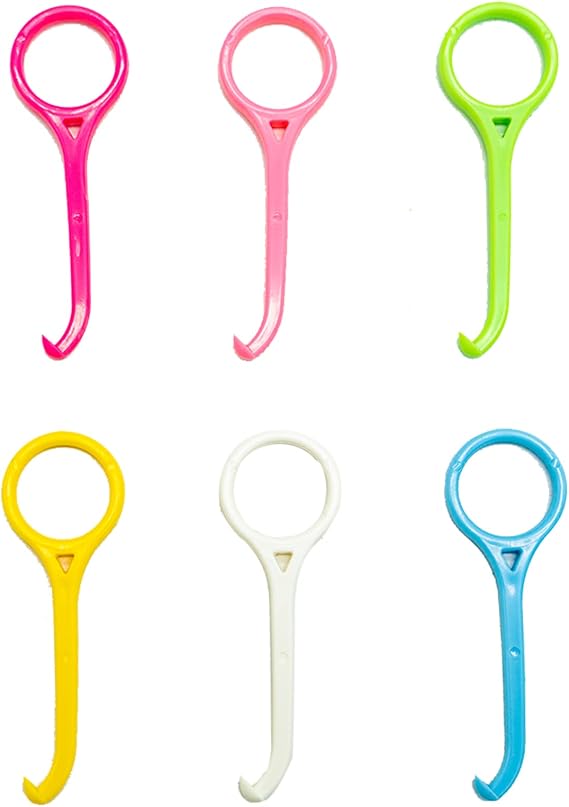 6 Pieces Aligner Removal Tool Invisible Tooth Removal Aligner Chewies and Removal Tool Kits Retainer Remover for Invisible Braces Tooth Cleaning Oral Care (White, Yellow, Pink, Green, Blue，Rose Red)