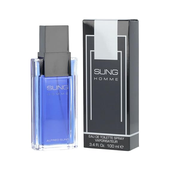 Alfred Sung Homme Eau de Toilette for Men, 3.4 fl oz | Men's eau de toilette. Cologne with a modern, long-lasting scent for day or night wear.