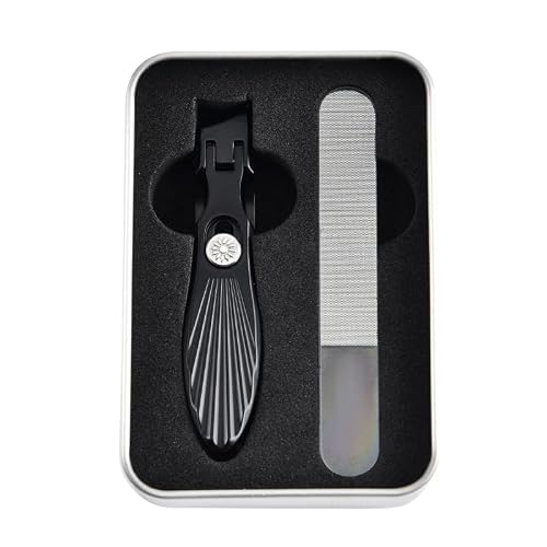 Portable Ultra Sharp Nail Clippers Professional Nail Clippers,Luxurious UItra Sharp NaiI CIippers Toenail Clippers for Thick Nails Black