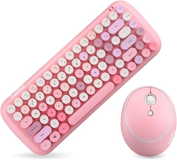 Mofii Wireless Keyboard and Mouse Combo,2.4G USB Multi-Color Cute Full Size Keyboard and Optical Mice Set for Computer Desktop PC Laptop