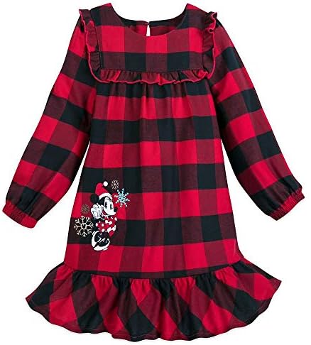 Disney Minnie Mouse Holiday Plaid Nightshirt for Girls Multi