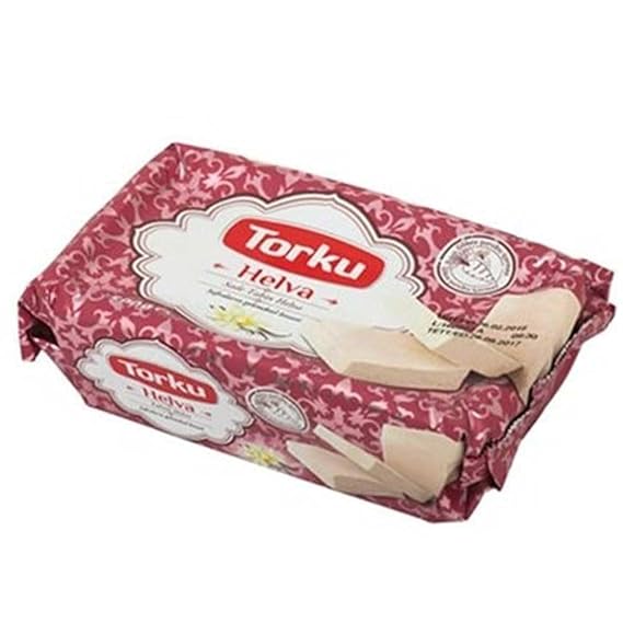 Vanilla Halva, Turkish Halva, Tahini Halva,, Halva dessert, Halva,Turk Helvas,Helva,Halvah By Torku 500 Gr 17,6 Oz