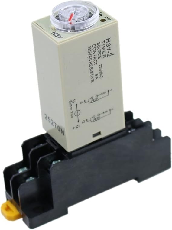 ONECM H3Y-2 AC 110V Delay Timer Time Relay 0-60 SEC with Base