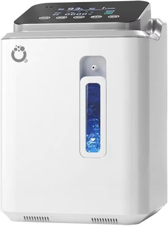 Oxygen Producer, Portable Oxygen Inhaler, High Concentration Oxygen Generator, Oxygen Generator for the Elderly, Oxygen Concentration 93% ± 3% 110V, Maximum Flow Rate: 7 L/Min, Good Breathing High
