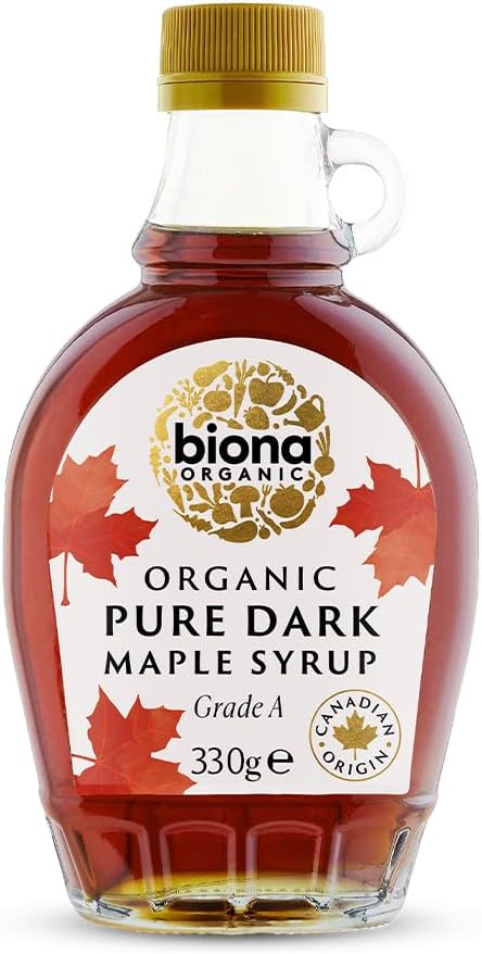 Biona Organic Maple Syrup 330g - Dark, Grade A - Pure Canadian