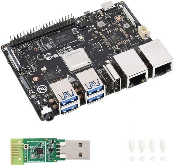 waveshare VisionFive2 RISC-V Single Board Computer, StarFive JH7110 Processor with Integrated 3D GPU, 8GB Memory, with WiFi Module