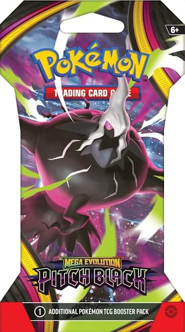 Pokemon TCG Mega Evolution Pitch Black Sleeved Booster Pack