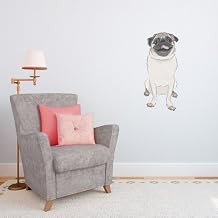 Wallums Silly Pug Printed Wall Decal