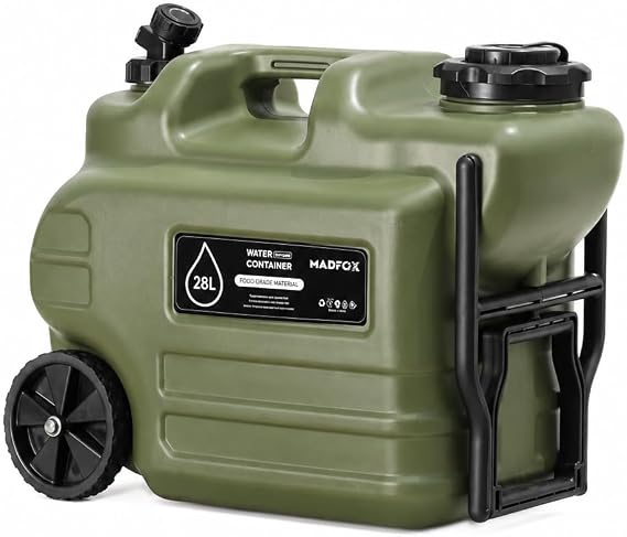 Madfox Galon Air PE Tekerlekli Musluklu Su Bidonu 28 Litre