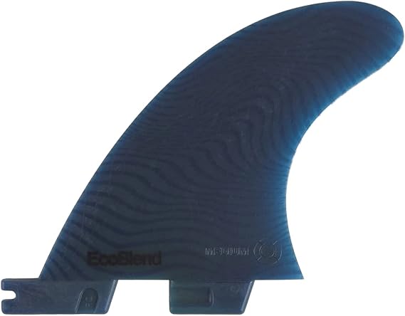 FCS Performer Eco Neo Glass Surfboard Fins (Medium, Quad (4 Fins)), Blue