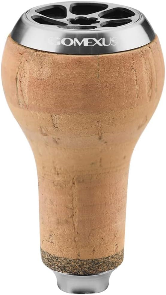 GOMEXUS Power Knob Compatible for Shimano Stradic Tranx Curado SLX Daiwa Tatula Fuego Spinning Baitcasting Reel, 27mm Cork