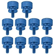 10-pcs Anodized Aluminum Computer Case Thumbscrews (6-32 Thread) for Computer Cover/Power Supply/PCI Slots/Hard Drives DIY Personality Modification & beautification (Sky Blue)