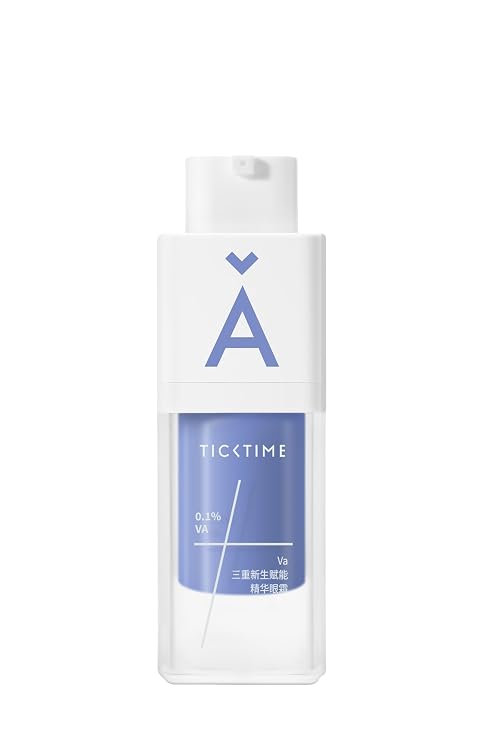 TICKTIME Night Lift Restoring Eye Cream - Triple Retinoid + Peptide Complex for Wrinkles, Firmness & Dark Circles | 15ml