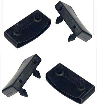 NANSHINE 53.5-54.5mm Replacement Bed Slat Holders Kits Bundles Plastic 50pcs Black End Caps Holders Width 54mm x Height 9 mm Inside Dimensionend-50pcs