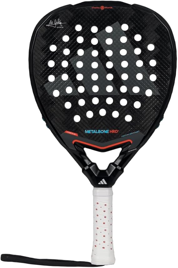 adidas Metalbone HRD+ 3.4 Racket Ale Galan - Black red, Diamond Shape, EVA High Memory Foam, aluminized Carbon 16K