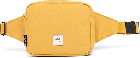 LEFRIK - Reef Crossbody Fanny Pack - Adjustable Strap and Various Compartments - Water Resistant, Mustard