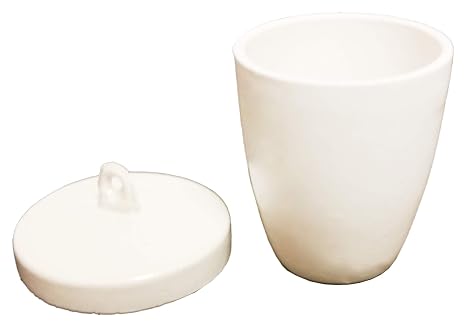 GSC CHF-20-20, Porcelain Crucible with Lid, High Form, 20ml Capacity, Pack of 20