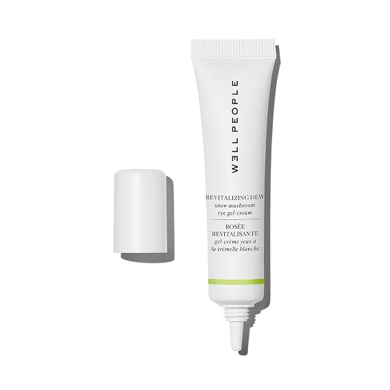 Well People Revitalizing Dew Snow Mushroom Eye Gel-Cream, Gel-based Eye Cream For Moisturizing Undereyes, Targets Fine Lines, Vegan & Cruelty-free