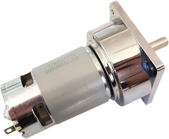 80kg.cm Large Torque 5~500rpm 35W 775 12V DC Gear Motor 24V Mini Electric Machine Reducer For Electric Tools(Package C,24V 5rpm)
