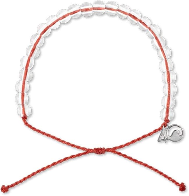 4ocean Beaded Bracelet - Removes 1 Pound of Ocean Plastic - Handcrafted, Adjustable Unisex Recycled-Jewelry - Supports Marine Life Conservation Through Ocean Plastic Removal