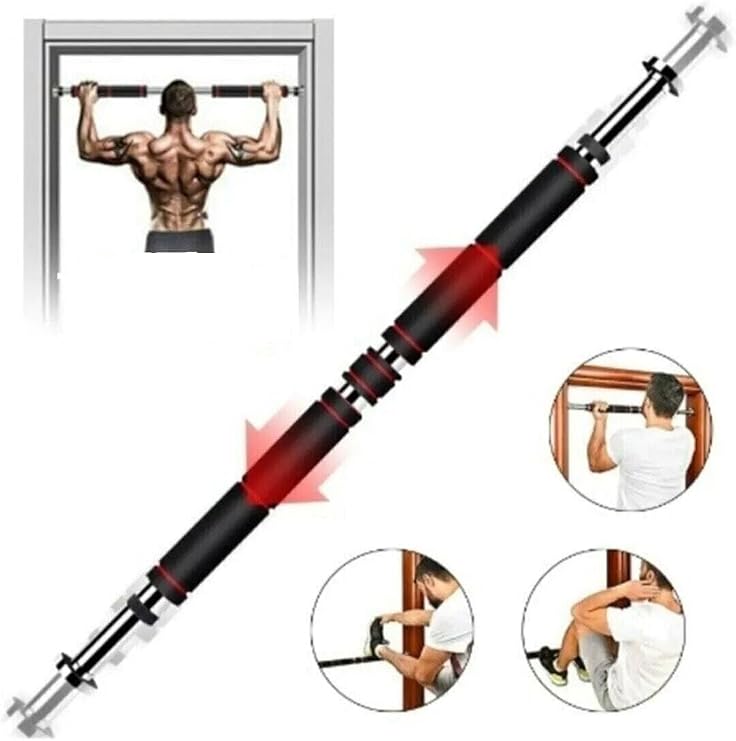Buffer 60-100 Cm Uzun Süngerli Barfix Demiri Barfiks Çubuğu Koridor Barfiks Barı Krom, BFRR-0025