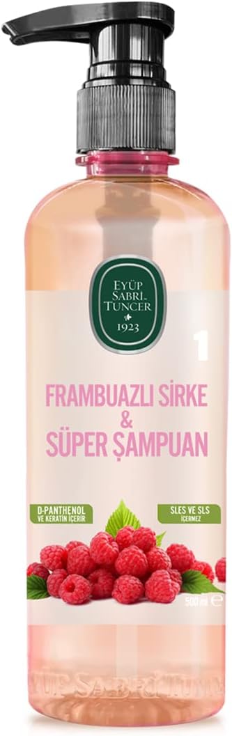 Eyüp Sabri Tuncer Frambuazli Sirke Süper Şampuan 500 Ml Pet Şişe