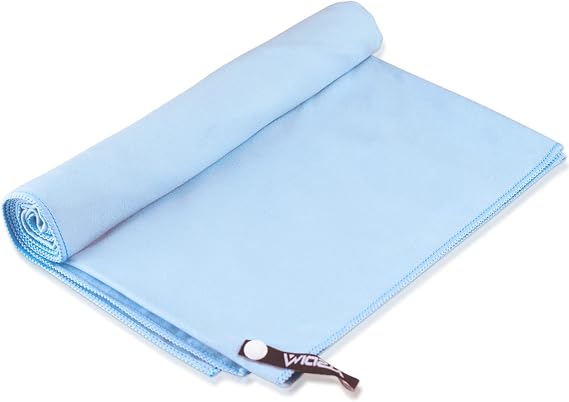 Microfiber Towel, Beach Towel, Fast Drying, Lightweight, Soft, Compact, Quick Dry Fitness Hiking Yoga Camping Travel Towel (Blue, L 30x60 in)