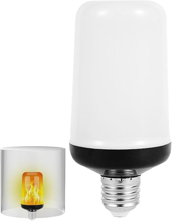 Flickering Light Bulbs - LED Flame Effect Bulbs, Lighting Solution | 4 Modes Flickering Flame Bulb, E26/E27/B22 Base Compatibility, Perfect Choice for Indoor and Outdoor Decor, Enhancing