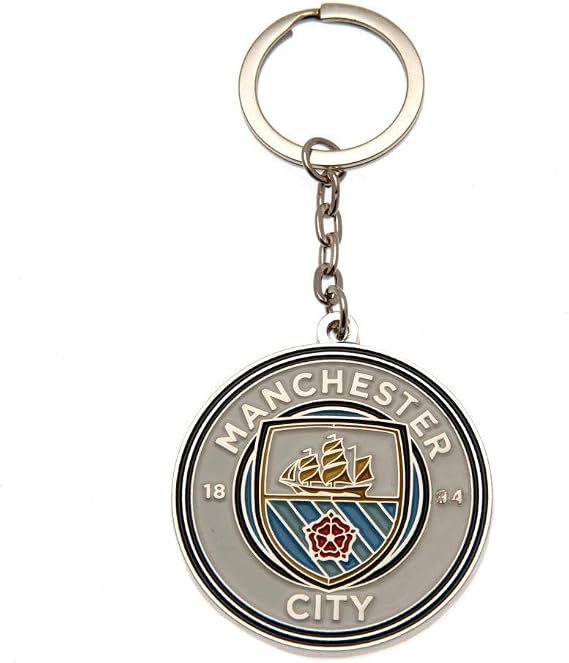 FC Manchester City 2665 Unisex Adult Metal Keyring, Ocean Blue