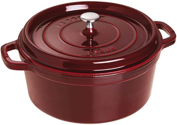 STAUB Cocotte, Cast Iron Casserole 26 cm, 5.25 L, Induction, Made in France