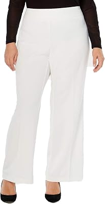 INC International Concepts Womans Wide-Leg Pants White
