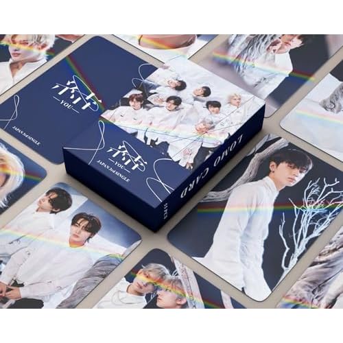 Funwaretech ENHYPEN You Laser Photocards 55 Pcs 2023 New Album You Lomo Cards Merchandise Gift for Fans Boys Girls ENGENE-Type C