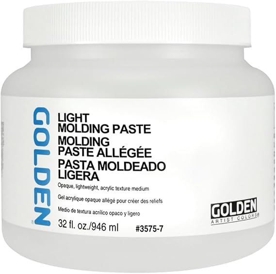 GOLDEN Artist Colors Light Molding Paste, 32 fl. oz. Jar