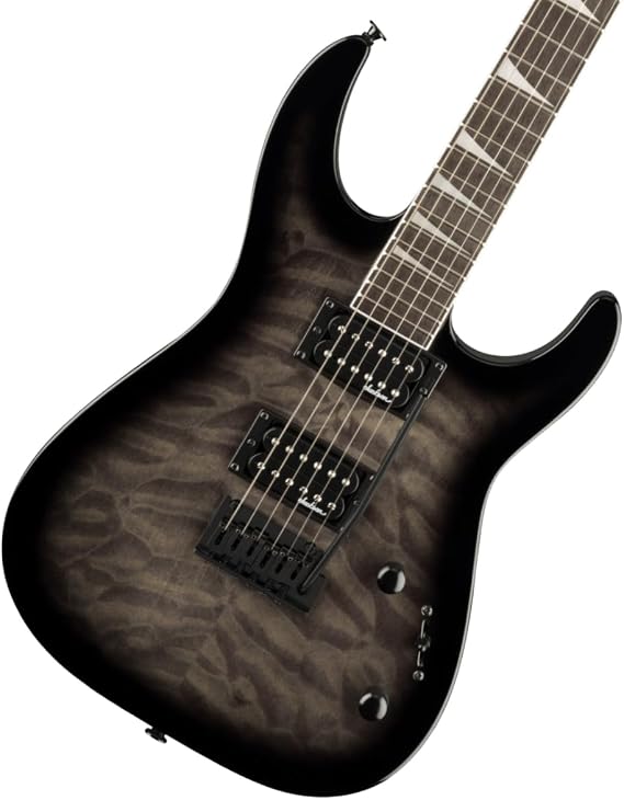 Jackson Dinky JS20 DKQ Electric Guitar - Transparent Black