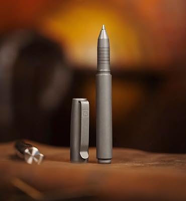 BIG IDEA DESIGN Base Line Capped Pen Titanium - Stonewashed